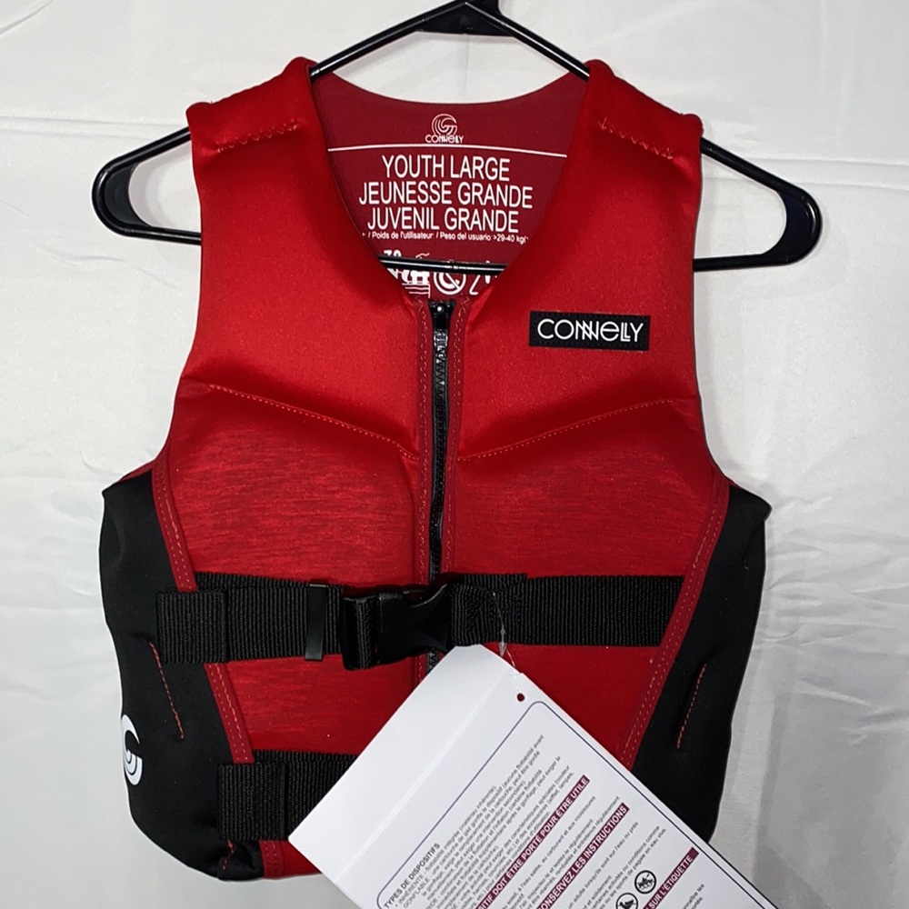 NWT!!Connelly Youth Classic Neoprene Vest Life Jacket Boys Large 64-88 lbs